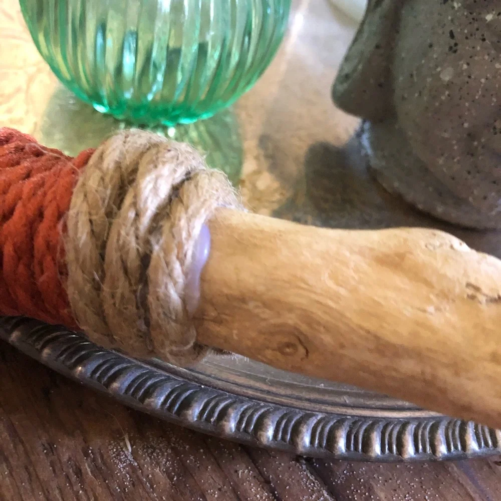 6” boho wrapped California driftwood